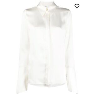 UEC BITE Signature off white organic silk blouse size 4